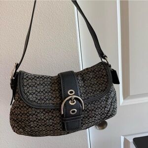 Black Patterned Women's Bag